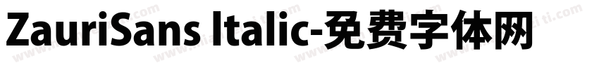 ZauriSans ltalic字体转换